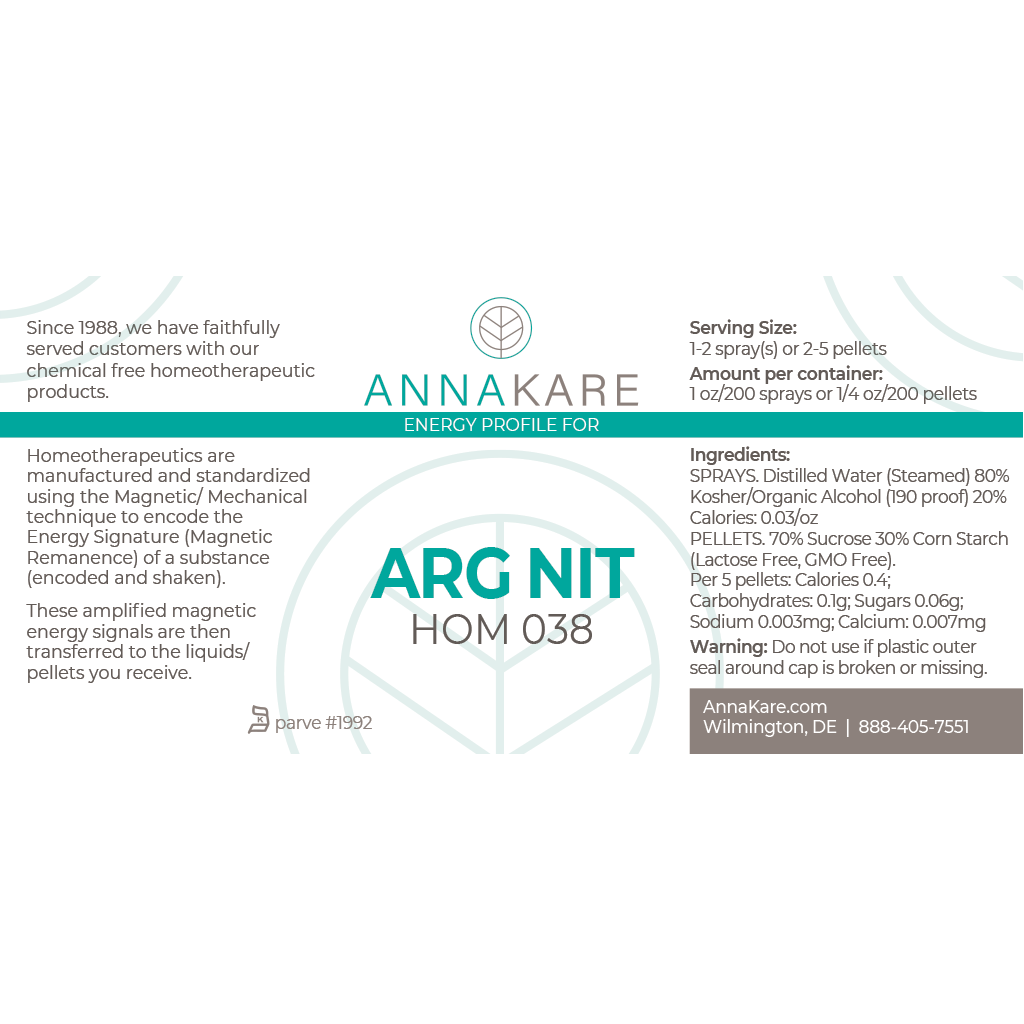 Arg Nit - HOM 038 - HomeopathyStore.com
