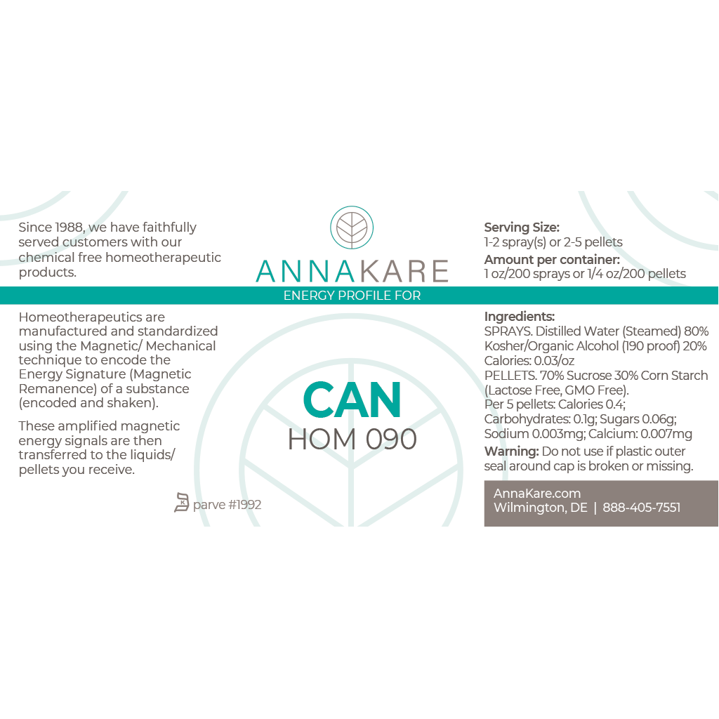 Can - HOM 090 - HomeopathyStore.com