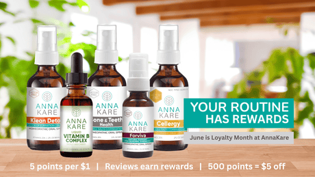 AnnaKare Circle rewards image featuring AnnaKare products and Kare Points for the wellness routine you love.