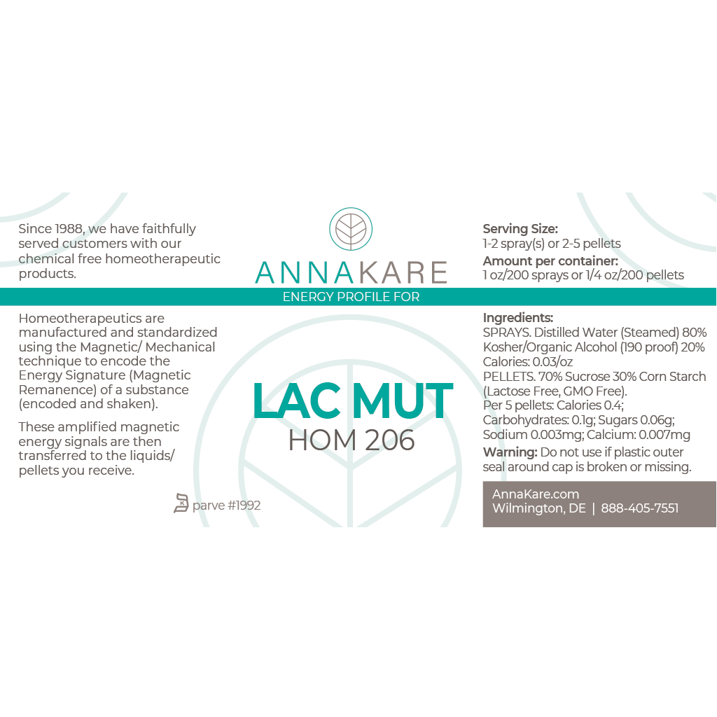 Lac Mut - HOM 206 - HomeopathyStore.com